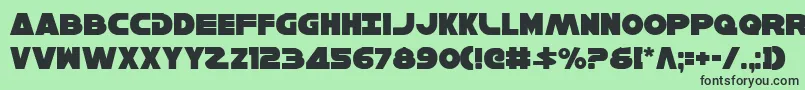 HanSolo Font – Black Fonts on Green Background