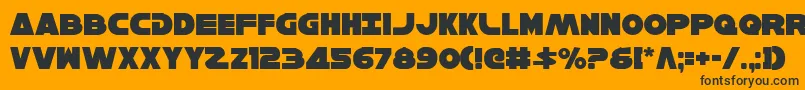 HanSolo Font – Black Fonts on Orange Background