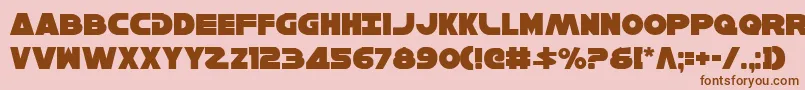 HanSolo Font – Brown Fonts on Pink Background