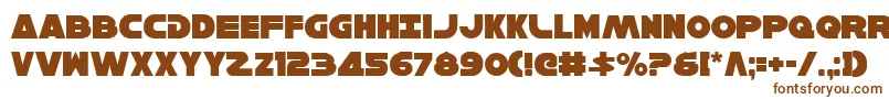 Шрифт HanSolo – коричневые шрифты на белом фоне
