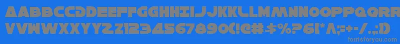 HanSolo Font – Gray Fonts on Blue Background