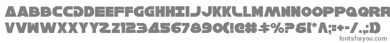 フォントHanSolo – 白い背景に灰色の文字