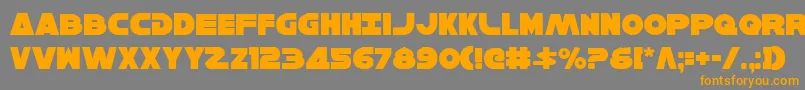 HanSolo Font – Orange Fonts on Gray Background