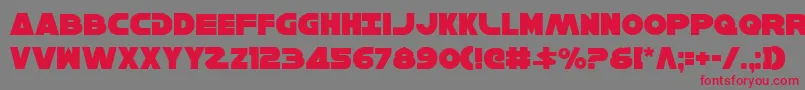 HanSolo Font – Red Fonts on Gray Background