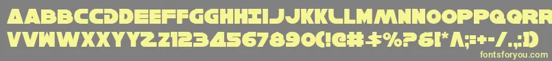 HanSolo Font – Yellow Fonts on Gray Background