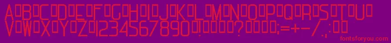 Police MichelucciRegular – polices rouges sur fond violet