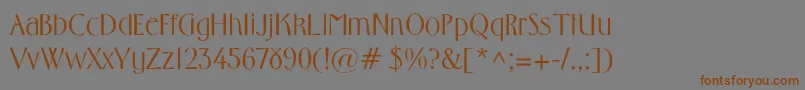 MiddletonLight Font – Brown Fonts on Gray Background
