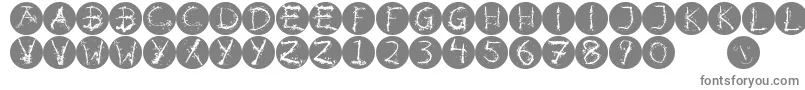 Inkalphabetinvers-Schriftart – Graue Schriften auf weißem Hintergrund