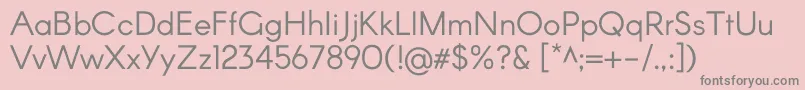 ArconRegular Font – Gray Fonts on Pink Background
