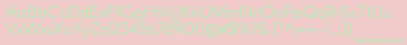 ArconRegular Font – Green Fonts on Pink Background