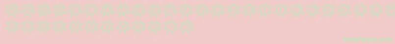 Sassyssonne Font – Green Fonts on Pink Background