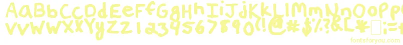 フォントErinsHandwriting2 – 黄色のフォント