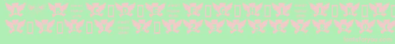 AngelBear Font – Pink Fonts on Green Background