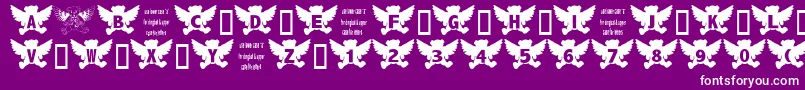 AngelBear Font – White Fonts on Purple Background