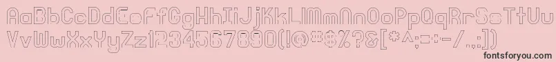 KnochenOutlined Font – Black Fonts on Pink Background