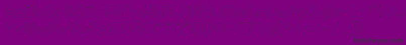 KnochenOutlined Font – Black Fonts on Purple Background