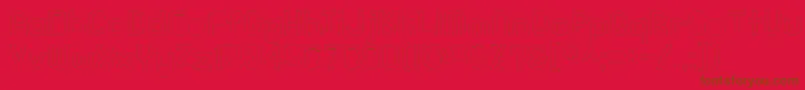 KnochenOutlined Font – Brown Fonts on Red Background