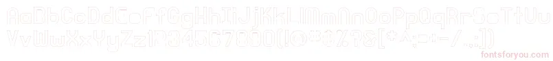 KnochenOutlined Font – Pink Fonts on White Background