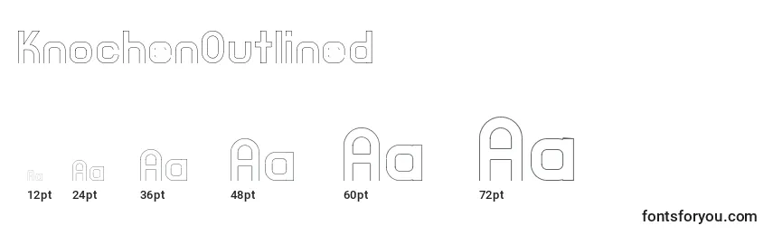 KnochenOutlined Font Sizes