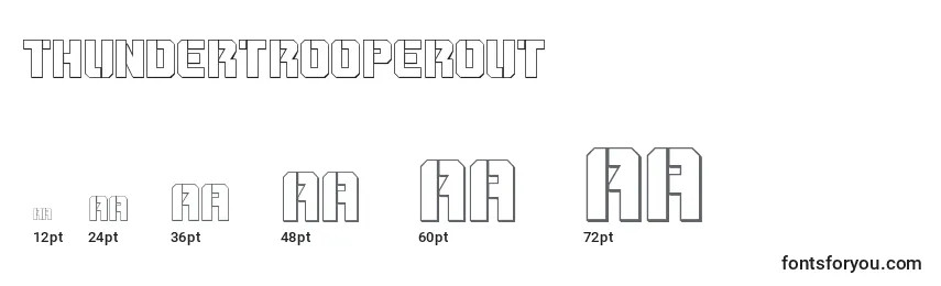 Thundertrooperout Font Sizes