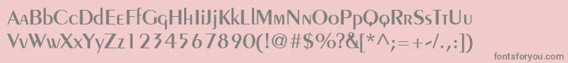 PeignotLtDemi-Schriftart – Graue Schriften auf rosa Hintergrund