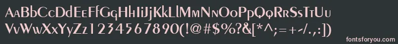 PeignotLtDemi Font – Pink Fonts on Black Background