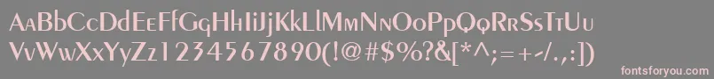 PeignotLtDemi Font – Pink Fonts on Gray Background