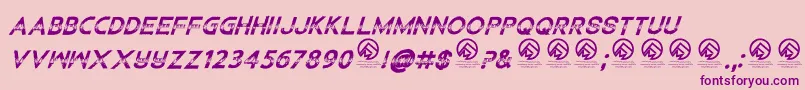 ChildrenamonglionsItalic Font – Purple Fonts on Pink Background