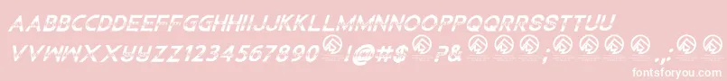 ChildrenamonglionsItalic Font – White Fonts on Pink Background