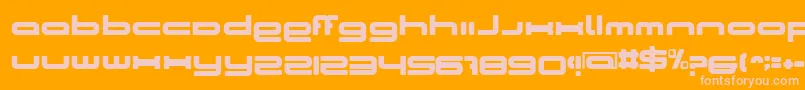 CosmicGirl Font – Pink Fonts on Orange Background