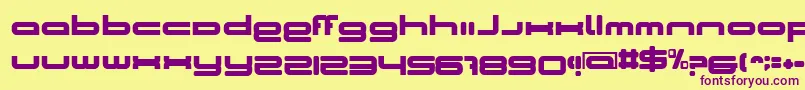 CosmicGirl Font – Purple Fonts on Yellow Background