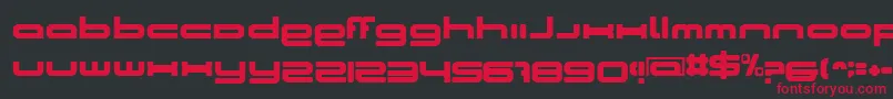 CosmicGirl Font – Red Fonts on Black Background