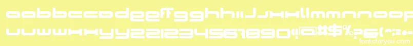 CosmicGirl Font – White Fonts on Yellow Background