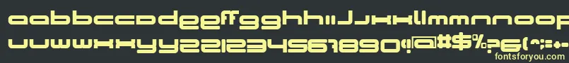 CosmicGirl Font – Yellow Fonts on Black Background