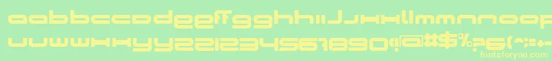 CosmicGirl Font – Yellow Fonts on Green Background