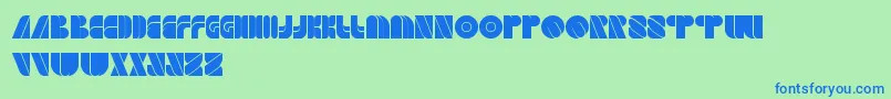 フォントGamePlayer – 青い文字は緑の背景です。