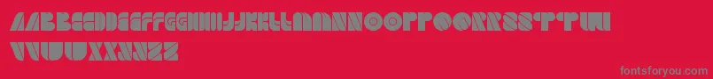 GamePlayer Font – Gray Fonts on Red Background