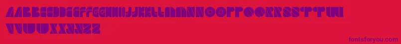 GamePlayer Font – Purple Fonts on Red Background