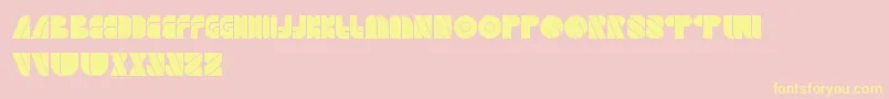 GamePlayer Font – Yellow Fonts on Pink Background