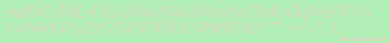 TempusSansItcTt Font – Pink Fonts on Green Background