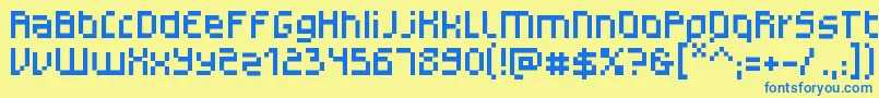 MonotypeGerhilt Font – Blue Fonts on Yellow Background
