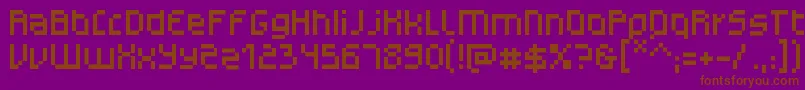 MonotypeGerhilt Font – Brown Fonts on Purple Background