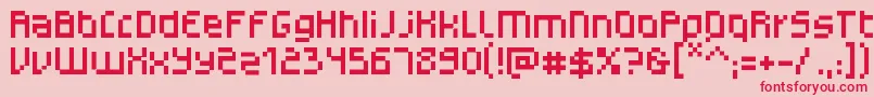 MonotypeGerhilt Font – Red Fonts on Pink Background