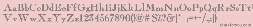 Fairfaxstationnf Font – Gray Fonts on Pink Background