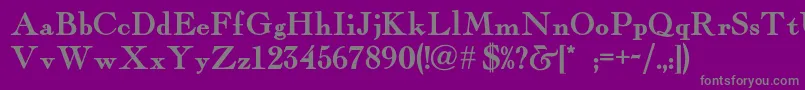 Fairfaxstationnf Font – Gray Fonts on Purple Background