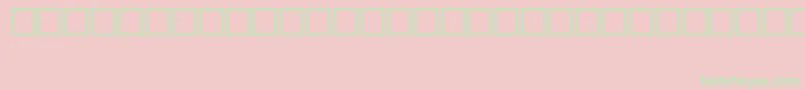 SymbolTypeA Font – Green Fonts on Pink Background