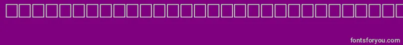 Czcionka SymbolTypeA – zielone czcionki na fioletowym tle