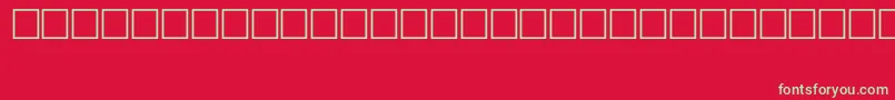 SymbolTypeA Font – Green Fonts on Red Background