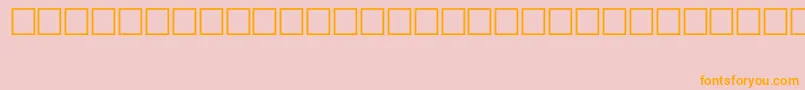 SymbolTypeA Font – Orange Fonts on Pink Background