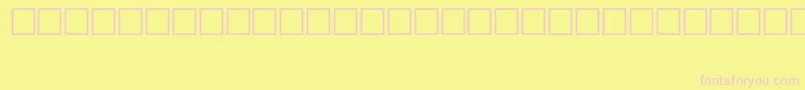 SymbolTypeA Font – Pink Fonts on Yellow Background